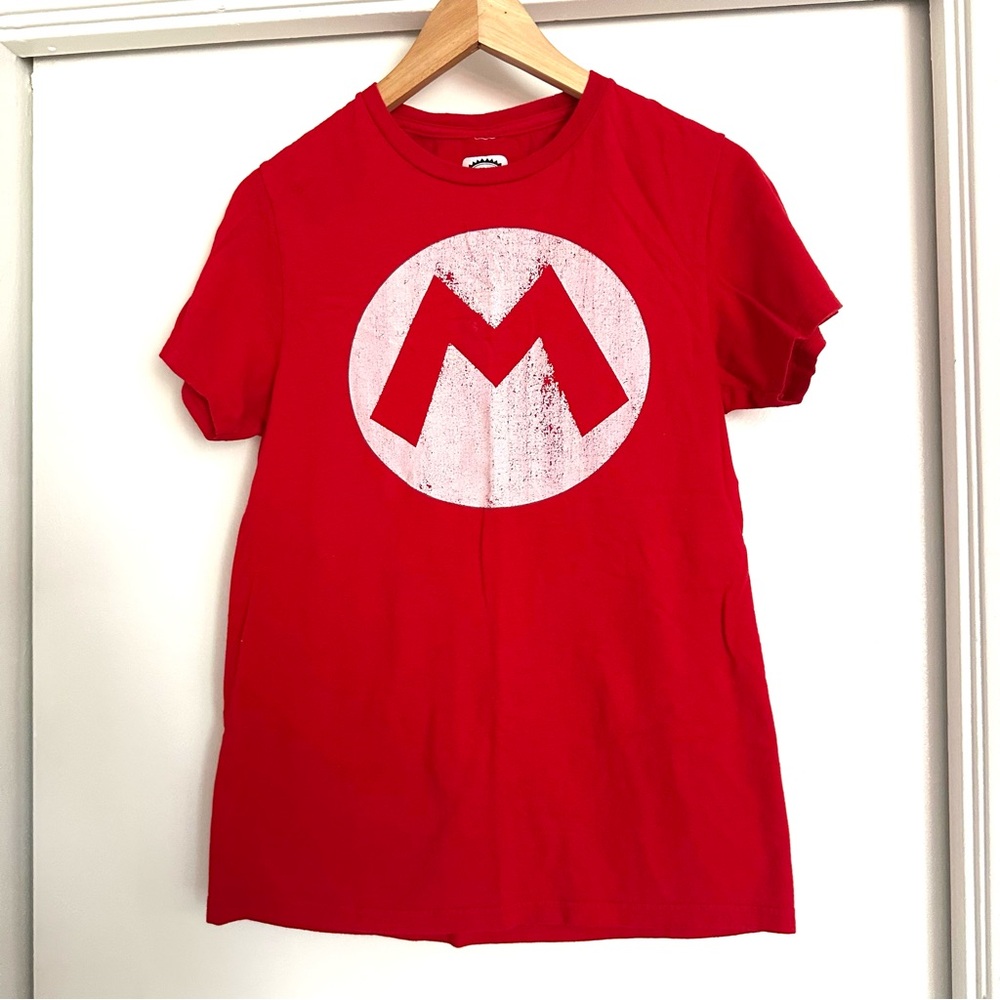 Vintage Kids Mario Bros Official Nintendo Shirt — Big “M” Graphic Tee